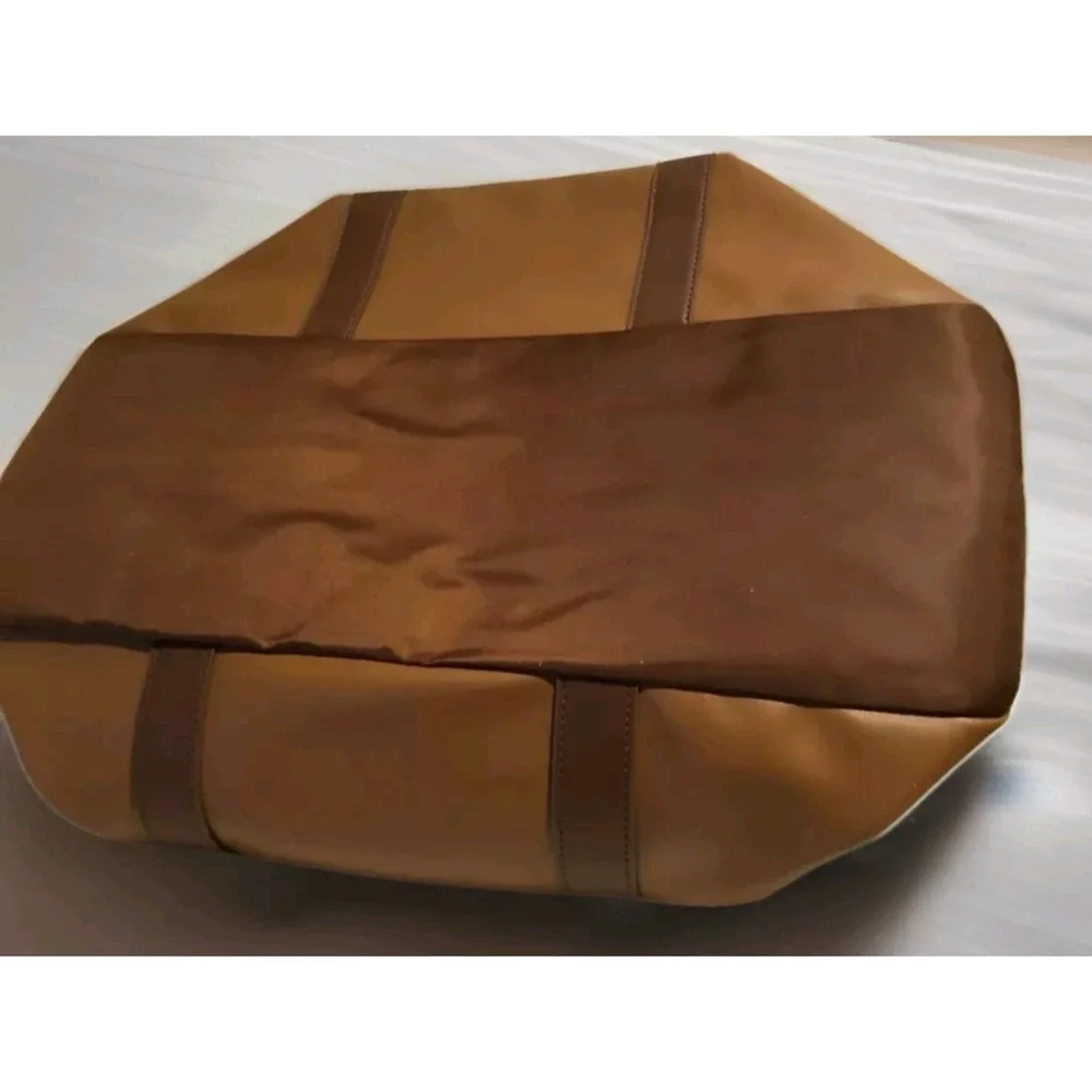 Bella Russo Brown Faux Leather Satchel Overnight Bag 19x10x7 Duffle,Travel,